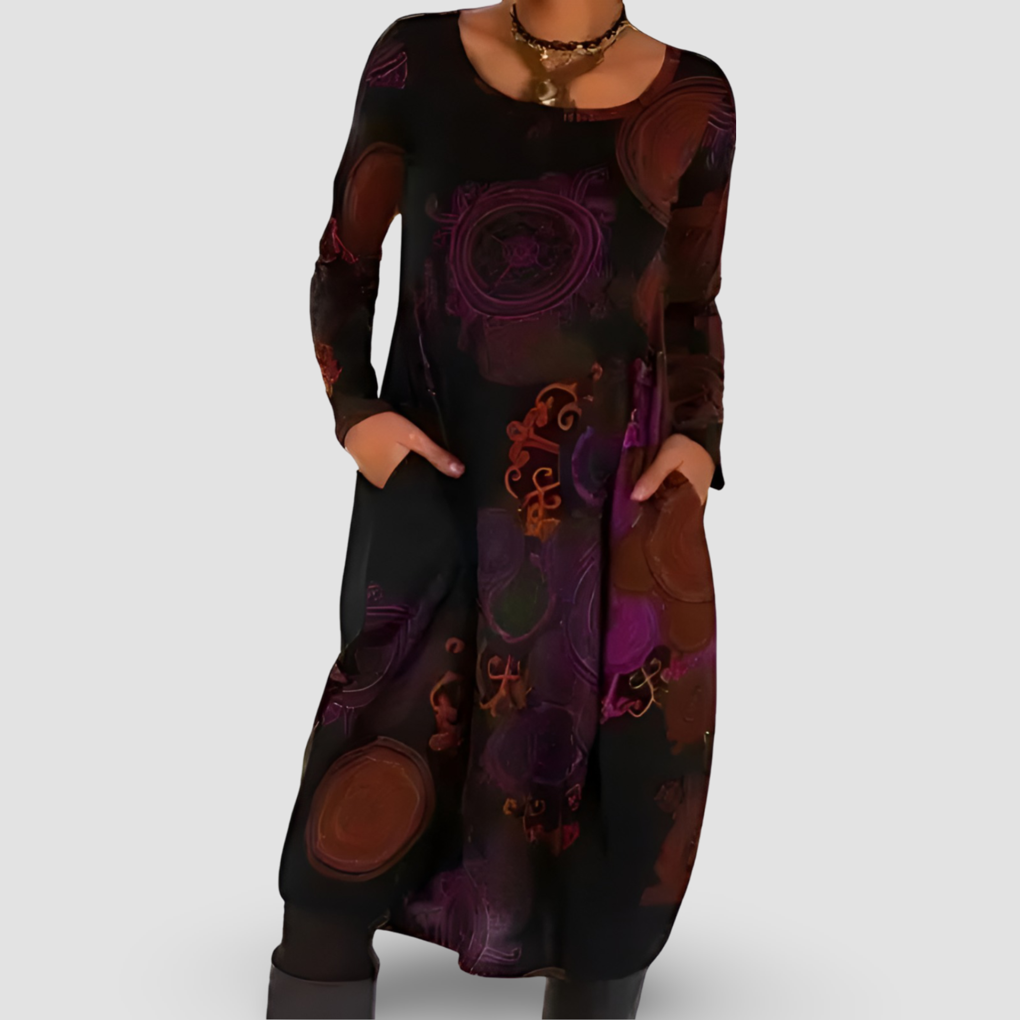 Celeste® | Artistic Midi Dress