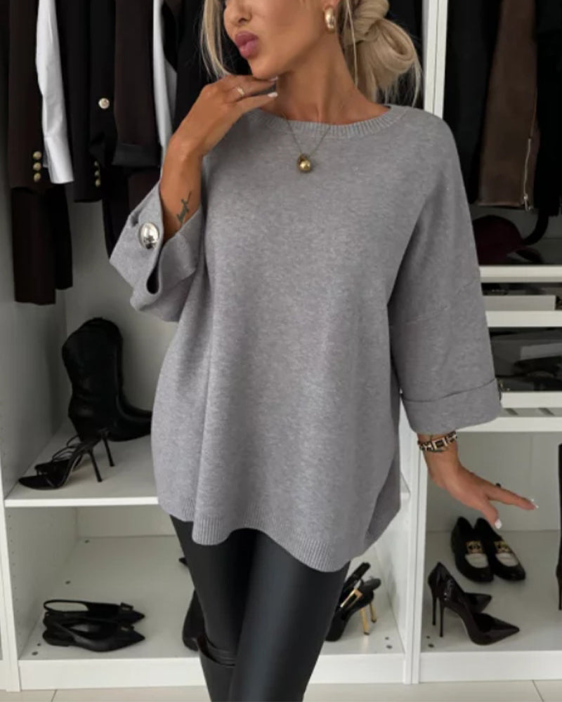 Lucia® |  Buttoned Bliss Sweater