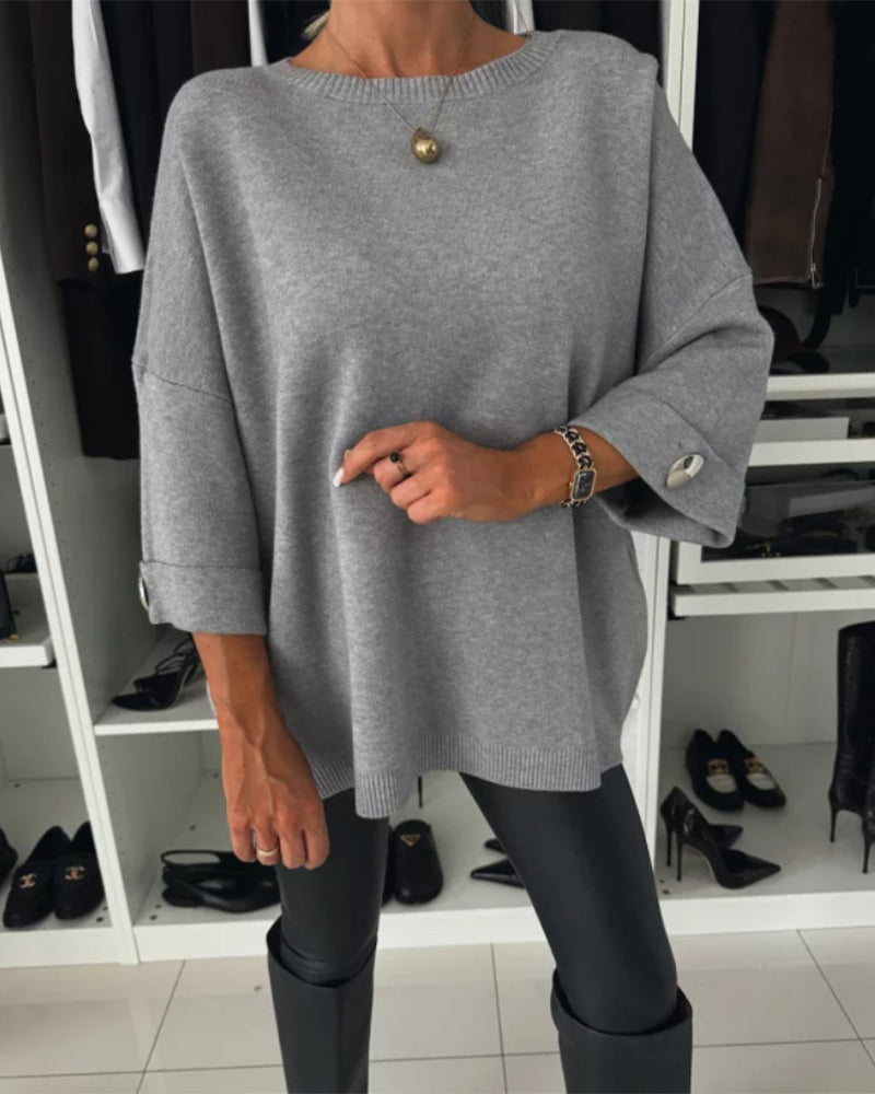 Lucia® |  Buttoned Bliss Sweater