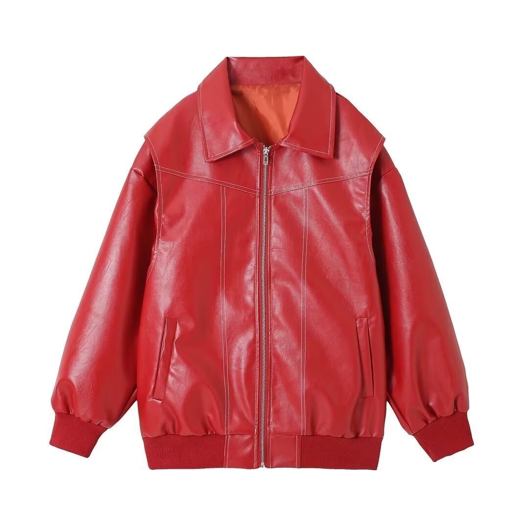 Angel® | Oversized Leather Jacket