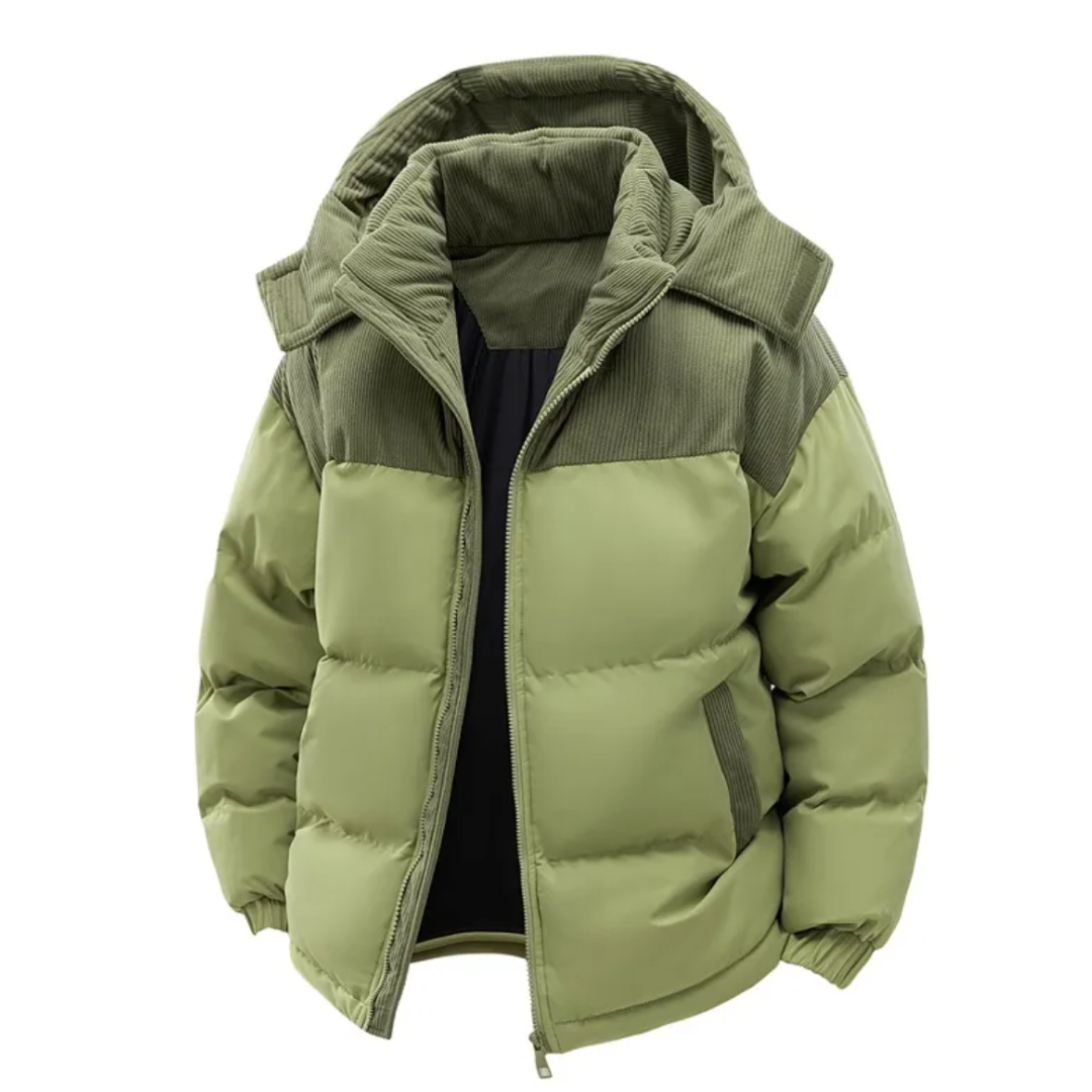 PolarCozy® | Corduroy-Trimmed Puffer Jacket