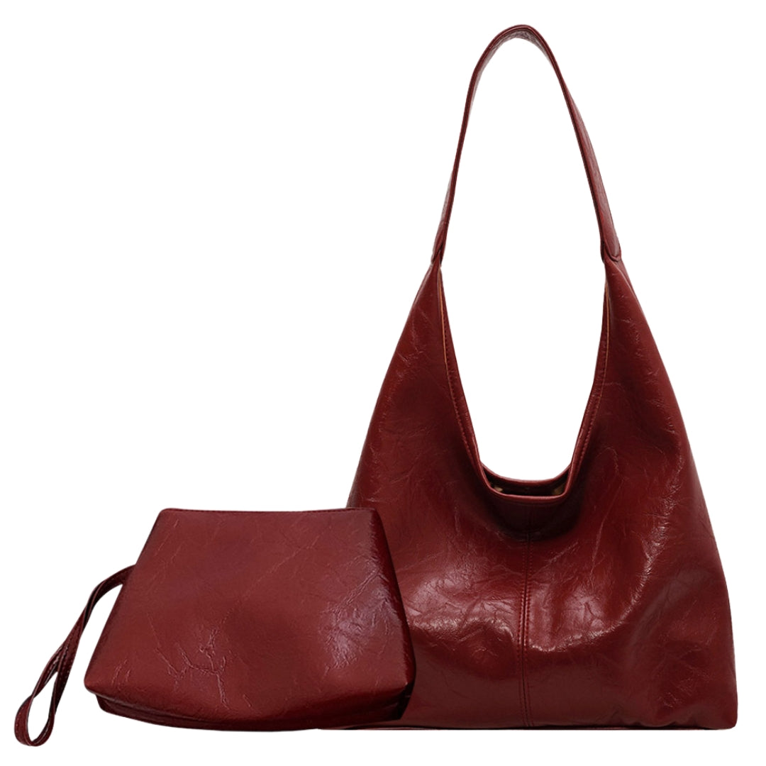 Olivia® | Distressed Leather Tote