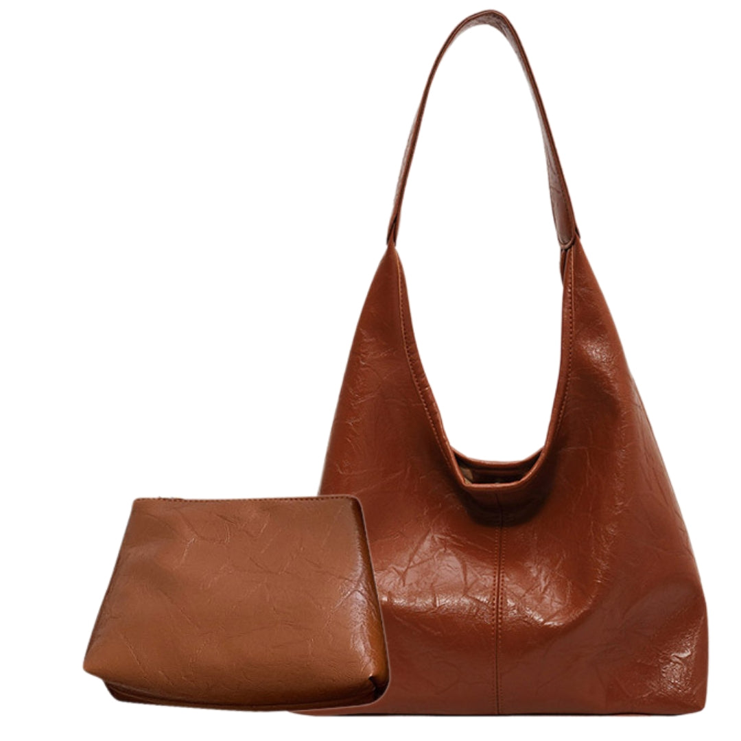 Olivia® | Distressed Leather Tote