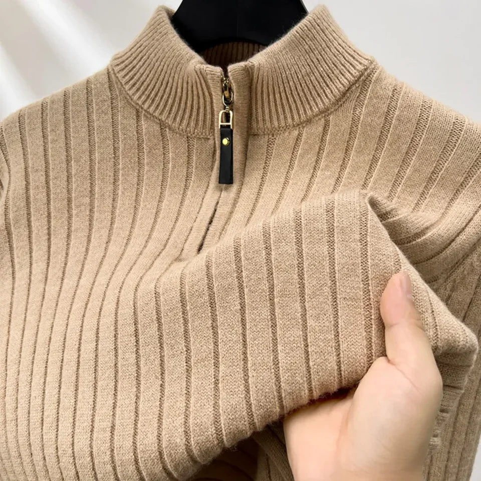 Liam® | Quarter-Zip Turtleneck Sweater