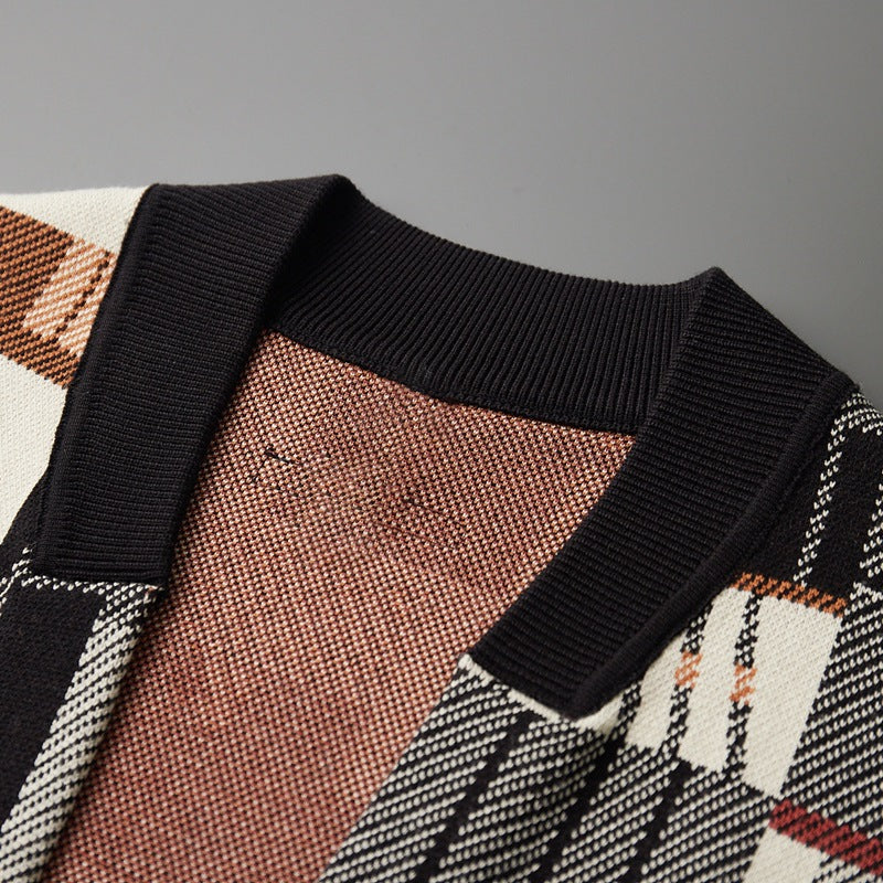 Èze | Abstract Wool Cardigan