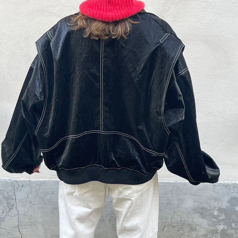 Angel® | Oversized Leather Jacket