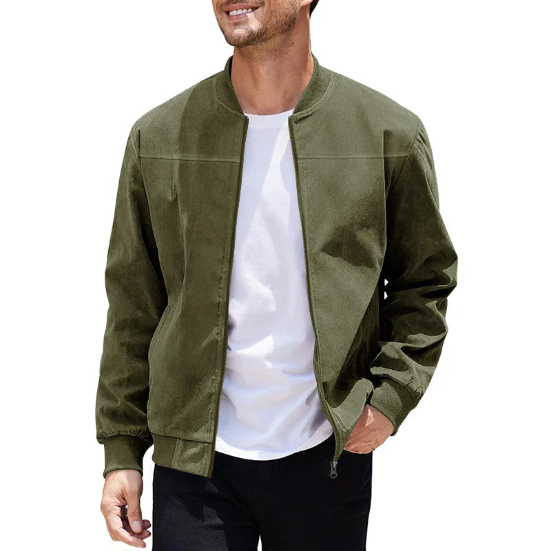 Titan® | Suede Bomber Jacket