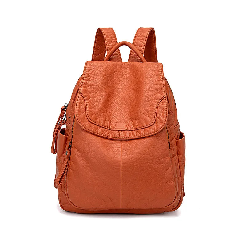 Vibe®| Backpack in Washed Leather