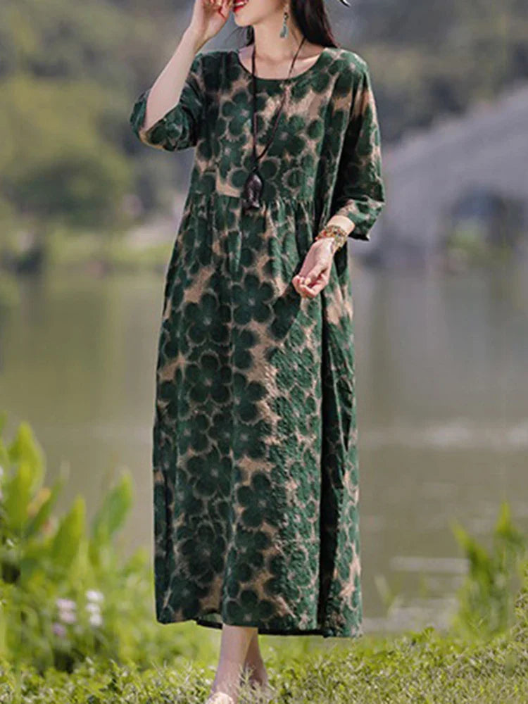 Isla® | Bohemian Floral Maxi Dress