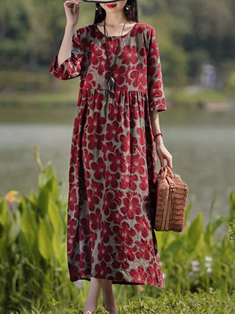 Isla® | Bohemian Floral Maxi Dress