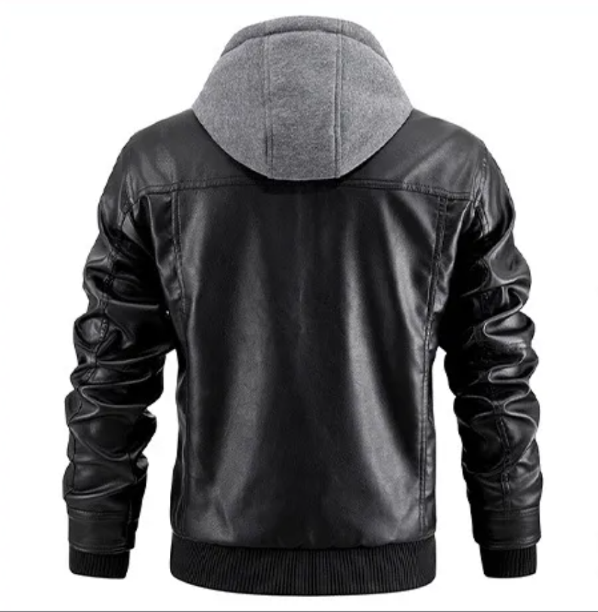 Brad® | Hooded Premium Leather Jacket