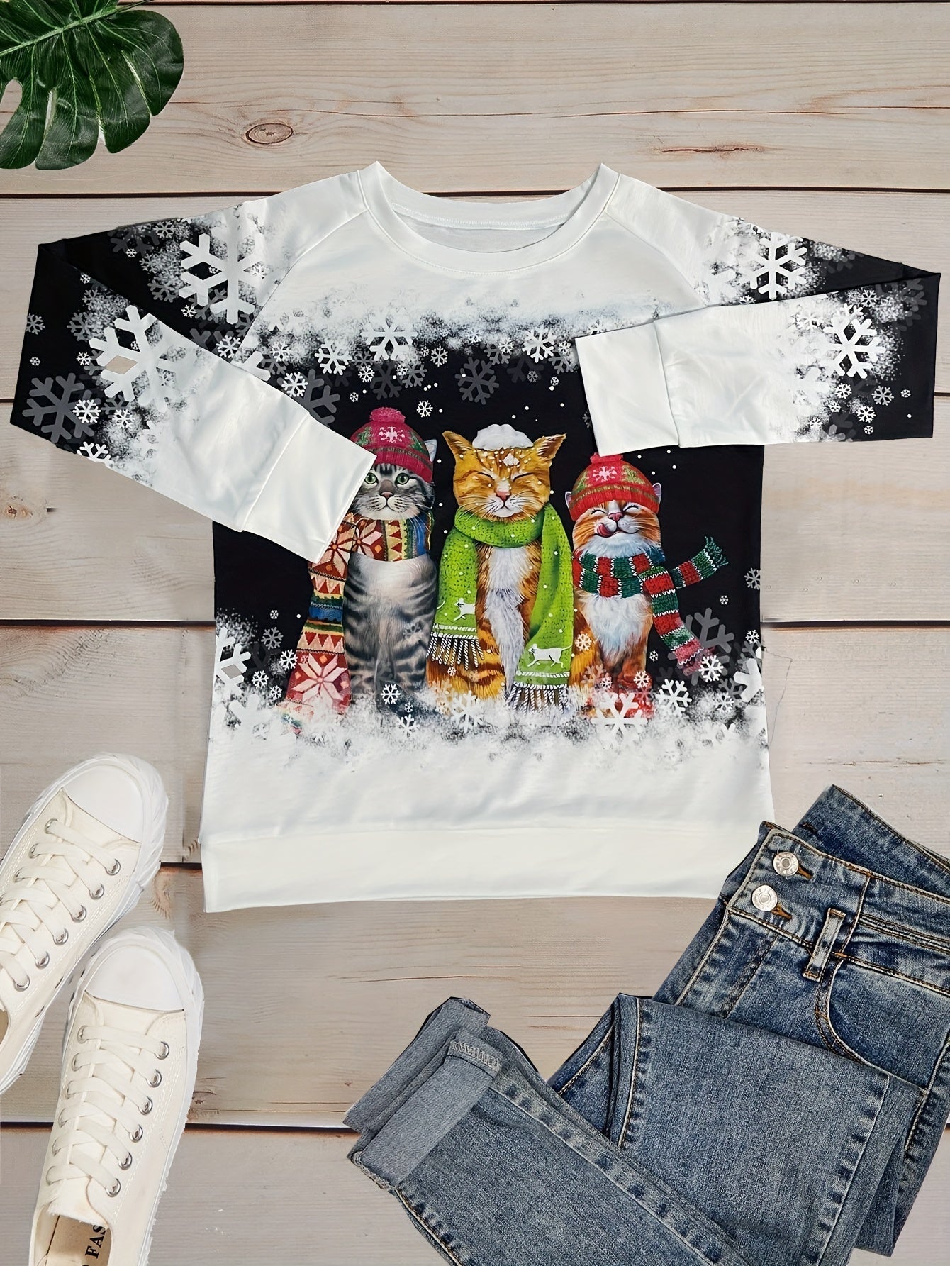 Jessica® | Snow Cat Winter Top