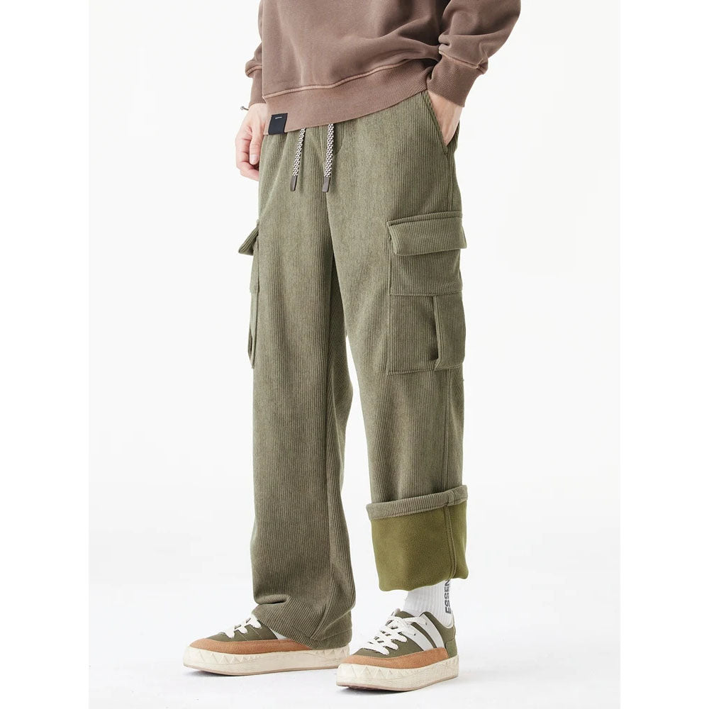 UrbanCord® | Wide-Leg Corduroy Cargo Pants