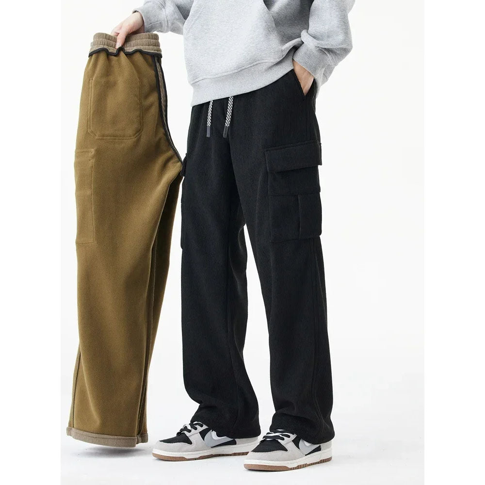 UrbanCord® | Wide-Leg Corduroy Cargo Pants