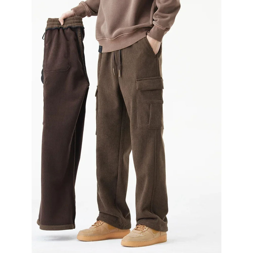 UrbanCord® | Wide-Leg Corduroy Cargo Pants