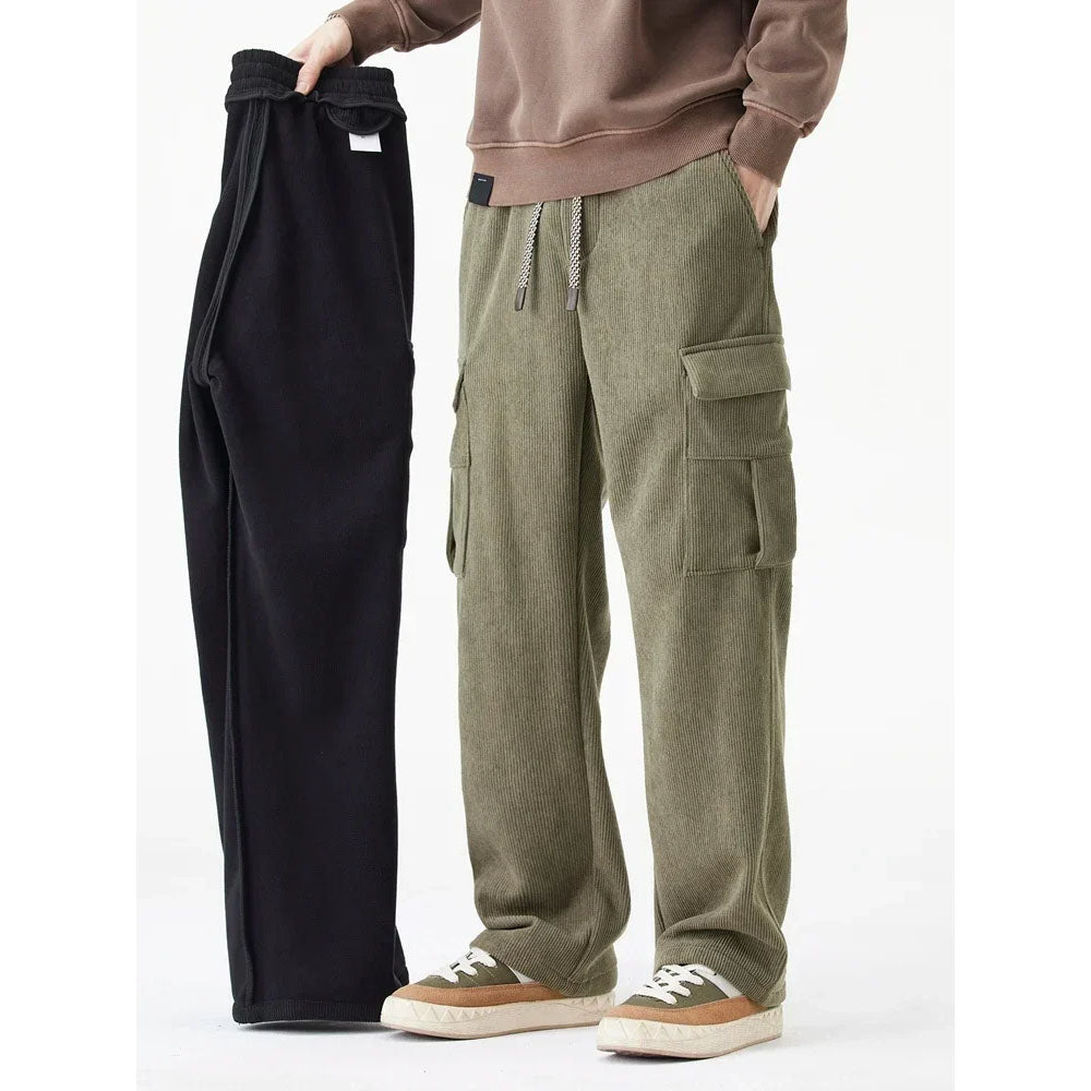 UrbanCord® | Wide-Leg Corduroy Cargo Pants